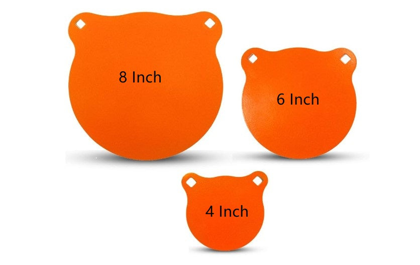 Target 500 AR500 Steel Target for Shooting 10mm Thick Gong Silhouette (4'', 6 ...