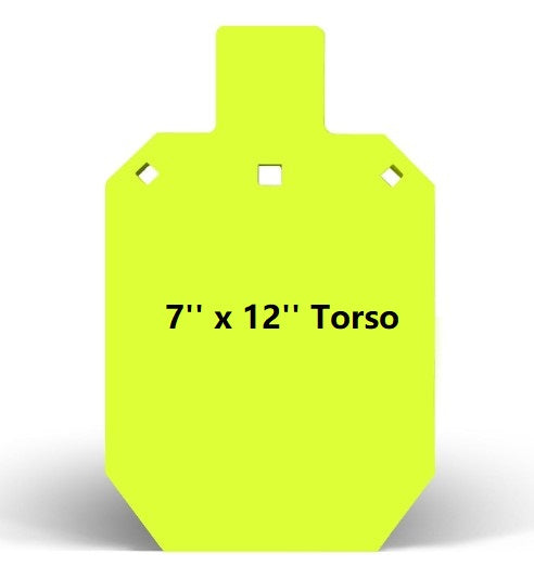Target 500 AR500 Steel Target for Shooting 10mm Thick Gong Silhouette (7''x12'' T ...