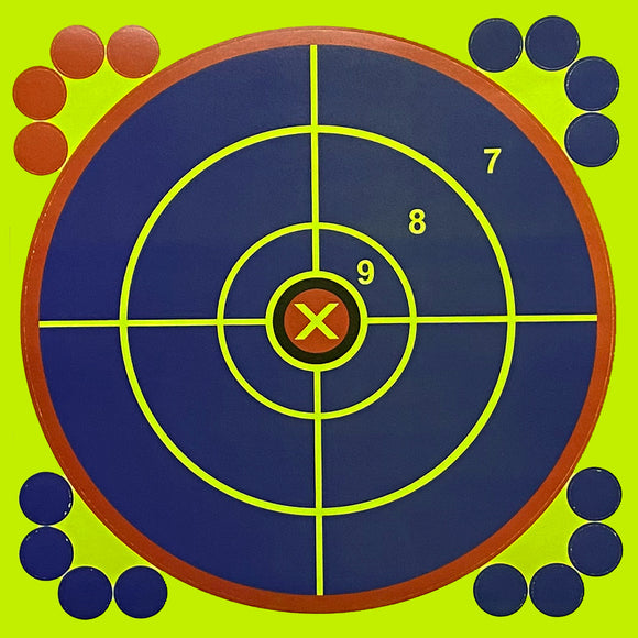 12 X 12 INCH SIGHT IN STICK & SPLATTER SELF ADHESIVE SHOOTING TARGETS PAPER TARGET STICKER (10 PACKS)