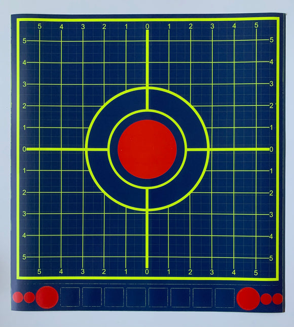12 X 12 INCH SIGHT IN STICK & SPLATTER SELF ADHESIVE SHOOTING TARGETS PAPER TARGET STICKER (10 PACKS)