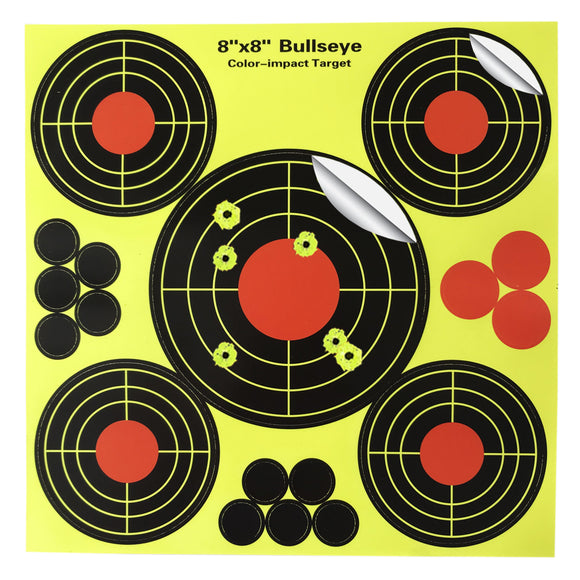 4 Inch Splatter Adhesive Bullseye Shooting Target Stickers - 200