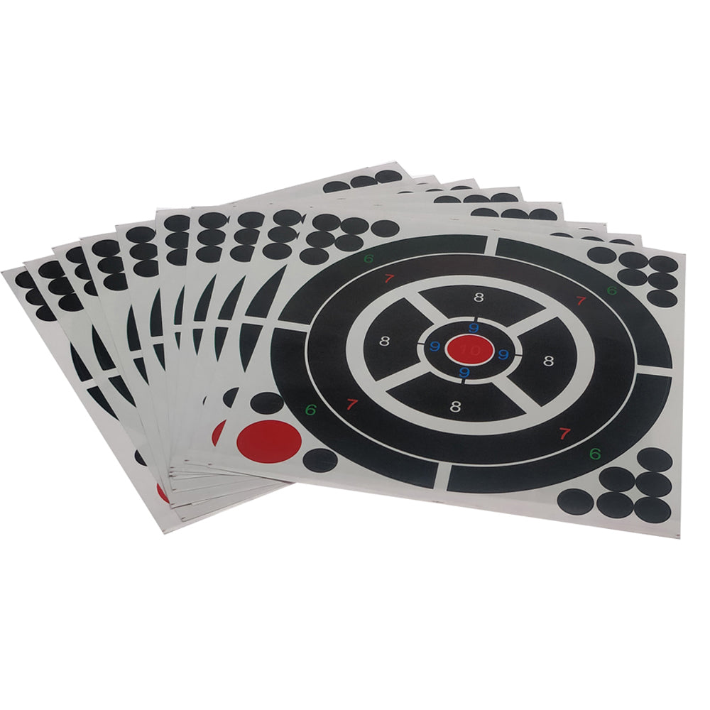 Multi Target Sticker 12 Inch Multicolor Splatter Shooting Target Stickers (20 Packs ...