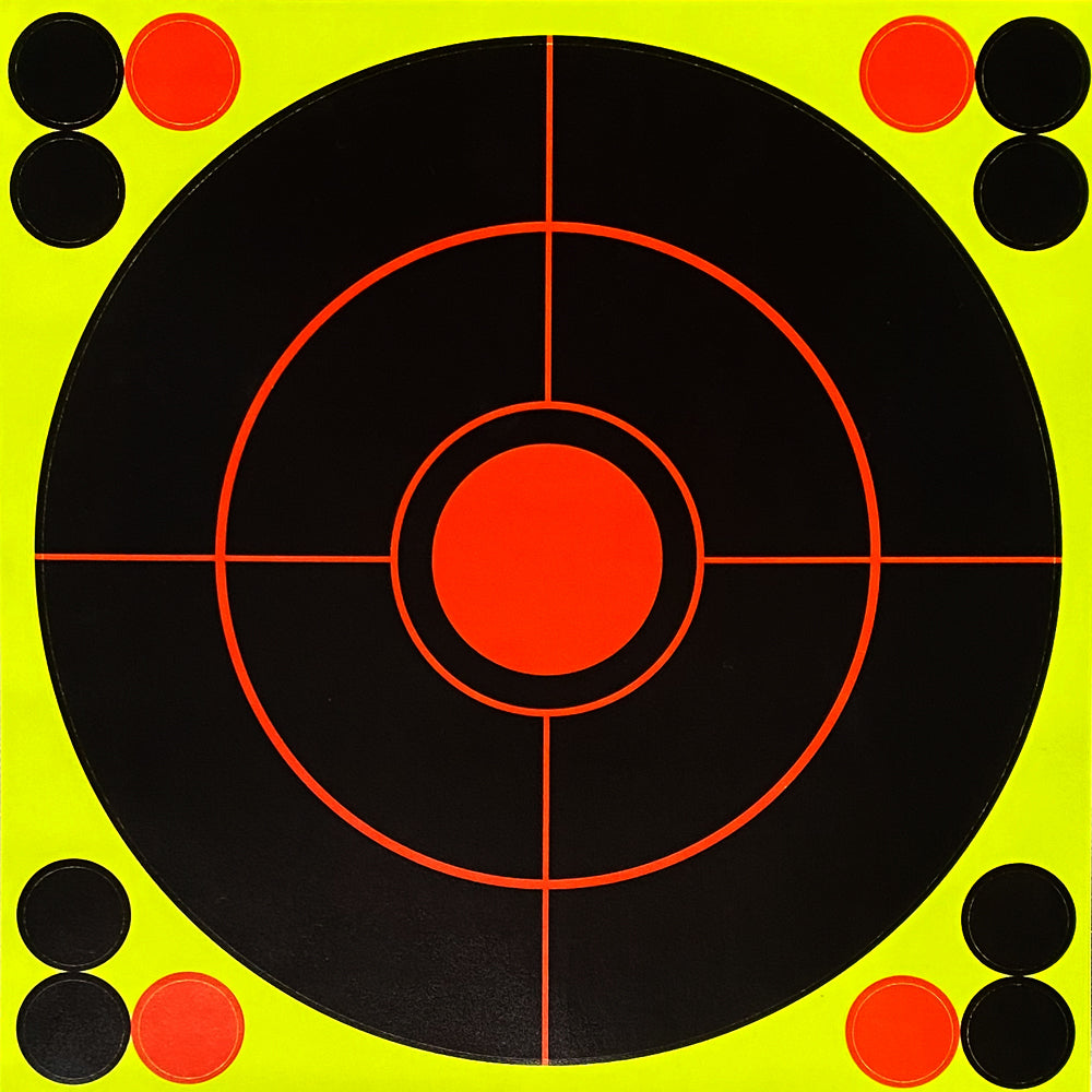 30,5 cm (12 inch) splatter targets/schoten barsten lichtgeel
